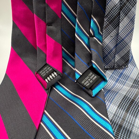 Ben Sherman 3 Modern Silk Tie Bundle – Regimental, Awing & Glen Check - Picture 5 of 7